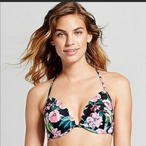 - Shade Shore‎ bikini top floral black
